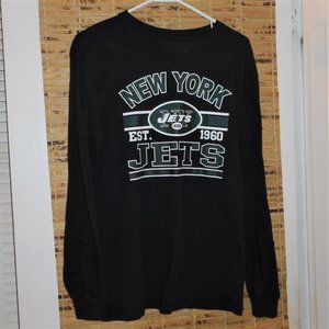 NFL New York Jets Shirt Youth Size: L (14-16) Black Green Long Sleeve